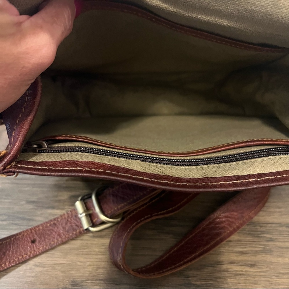 Dark Brown Handmade Saddle Style Handbag - Picture 10 of 10